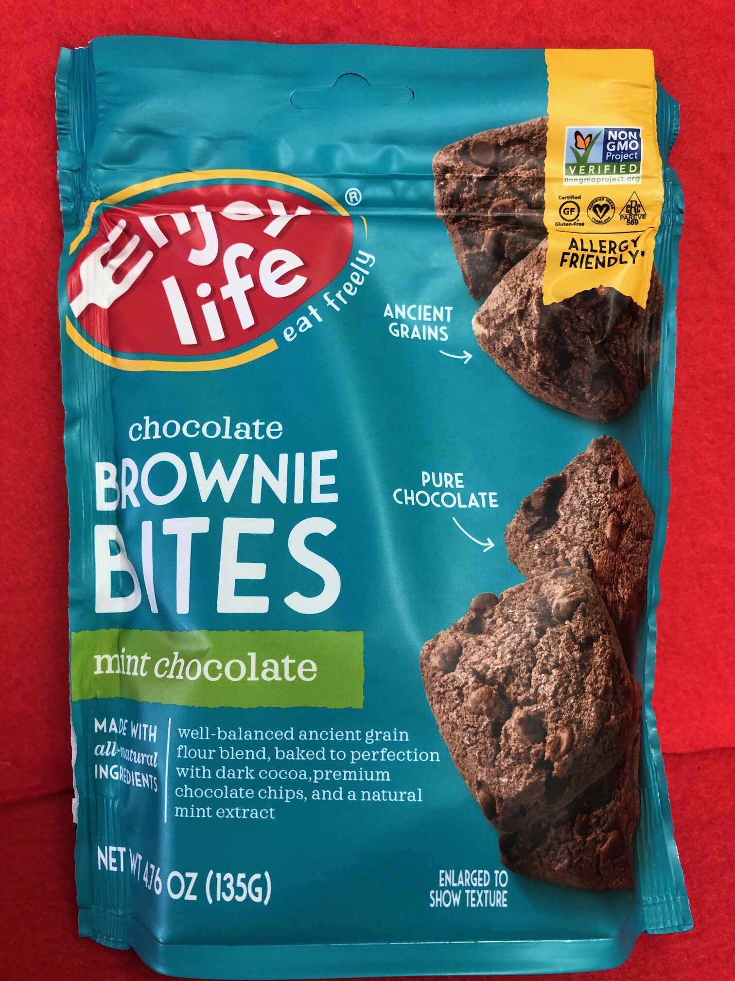 Enjoy Life Mint Chocolate Brownie Bites - 4.76 oz. - LIL'S DIETARY SHOP