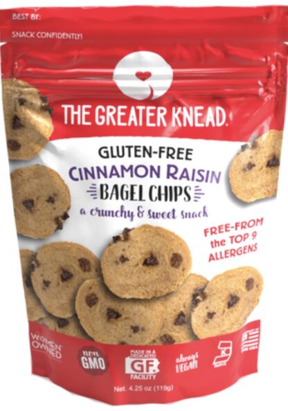 THE GREATER KNEAD CINNAMON BAGEL CHIPS - LIL'S DIETARY SHOP