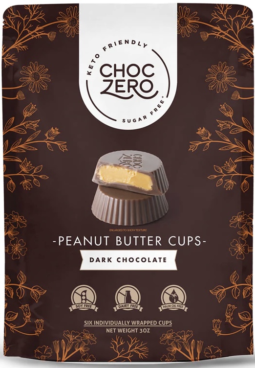 ChocZero Dark Chocolate Peanut Butter Cups - 3 oz